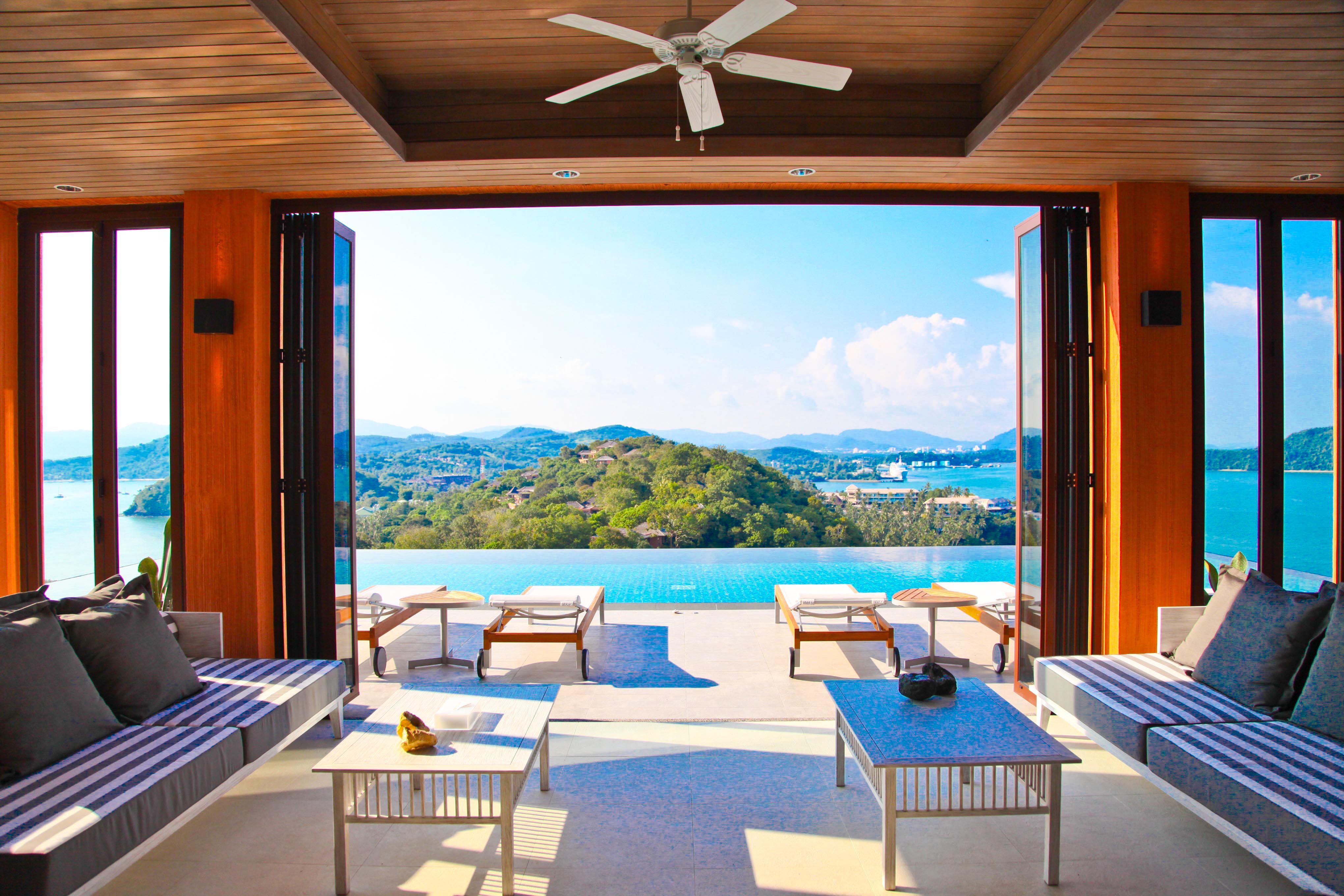 Sri Panwa Phuket Luxury Pool Villa Hotel - Sha Plus Eksteriør billede View from the living room of a villa at the resort