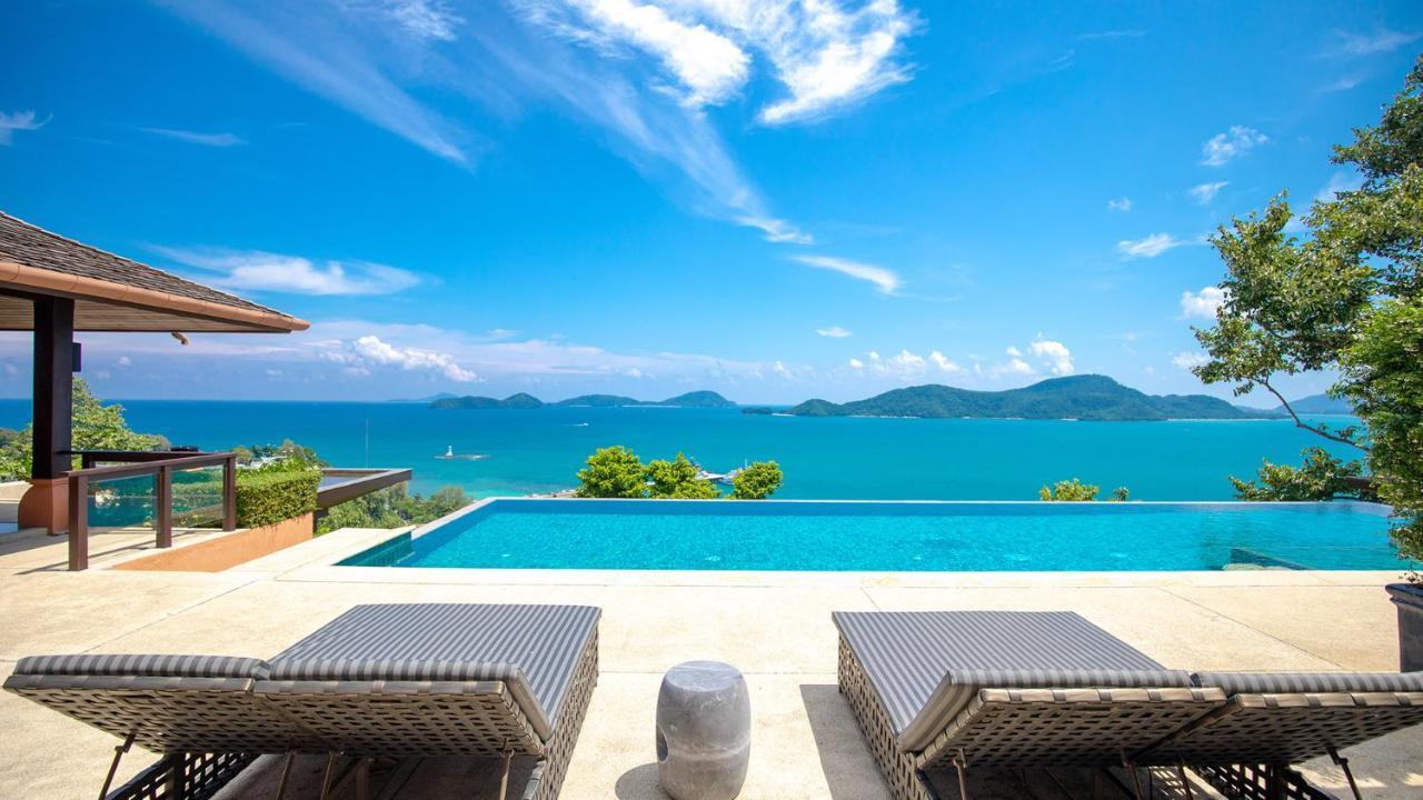 Sri Panwa Phuket Luxury Pool Villa Hotel - Sha Plus Eksteriør billede View of the Andaman Sea from the pool at the Villa Punita