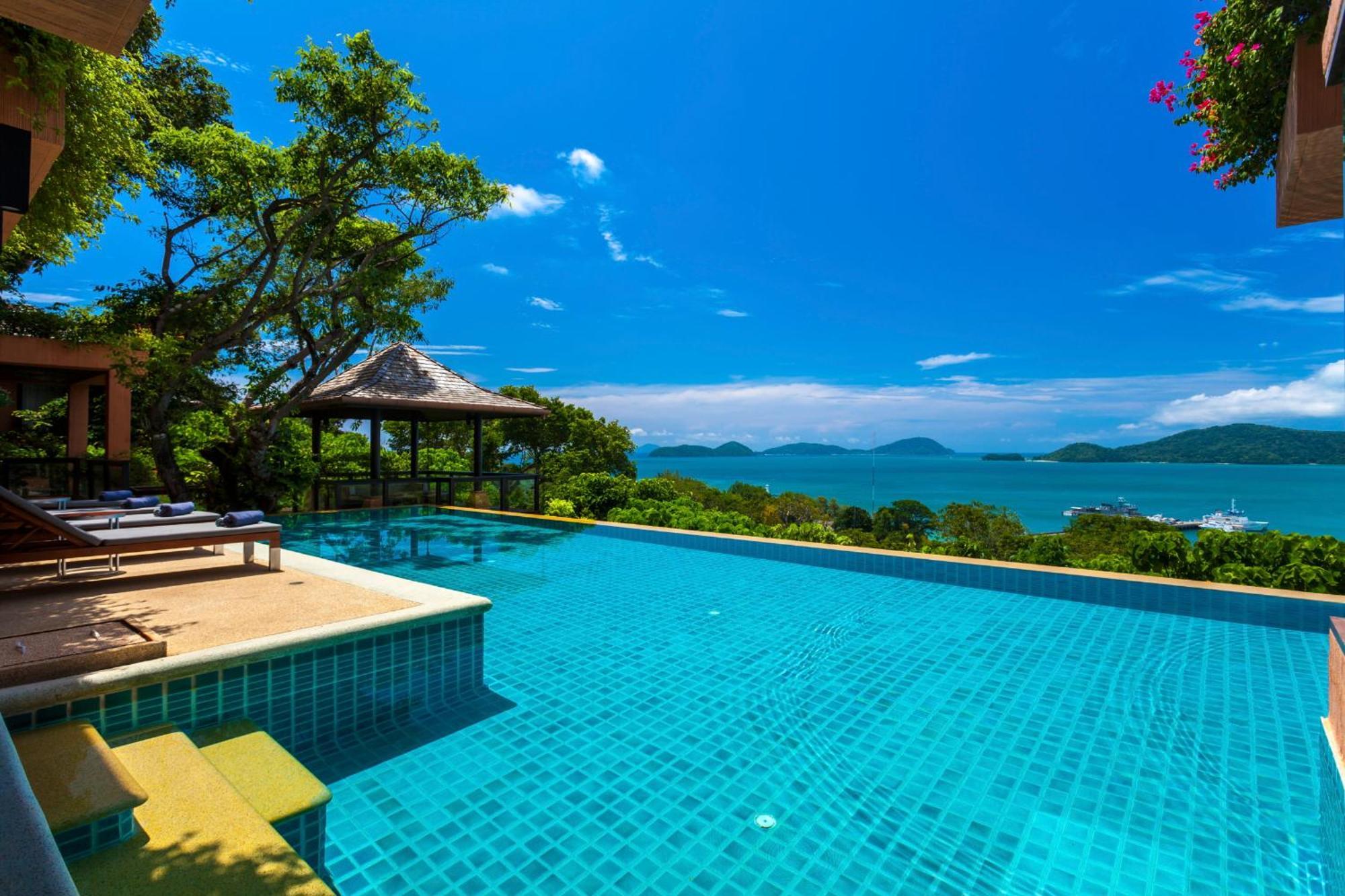 Sri Panwa Phuket Luxury Pool Villa Hotel - Sha Plus Eksteriør billede View of the Andaman Sea from the resort